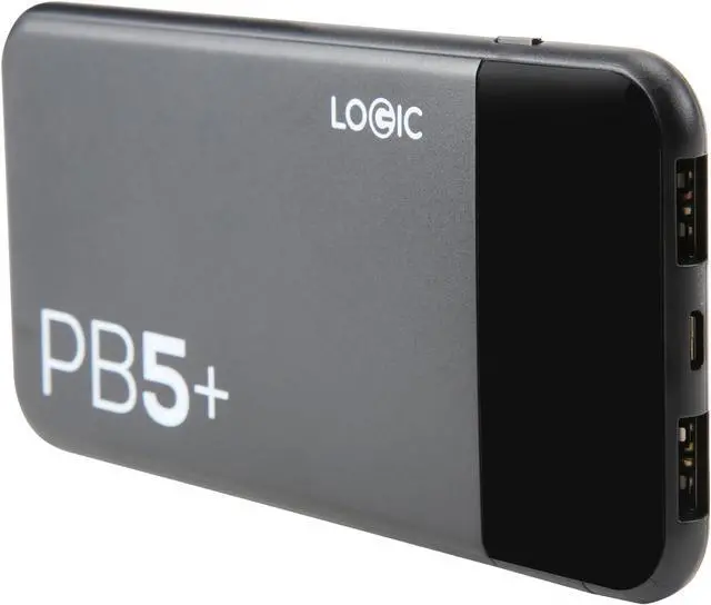 Main image of Logic PB5+ Dual Charging 5000 mAh Power Bank - Black