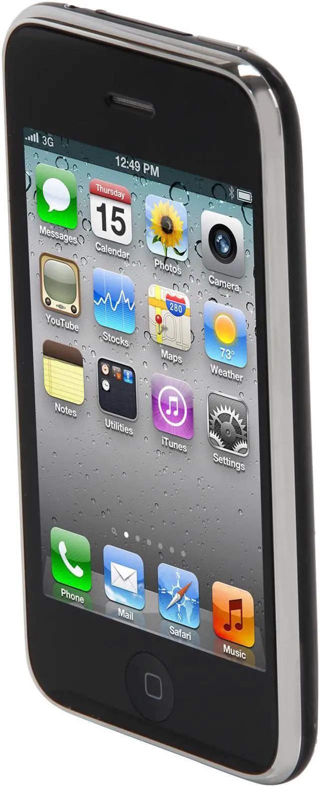 Alt view image 2 of 8 - Apple iPhone 3GS 8GB Black 3G AT&T CellPhone