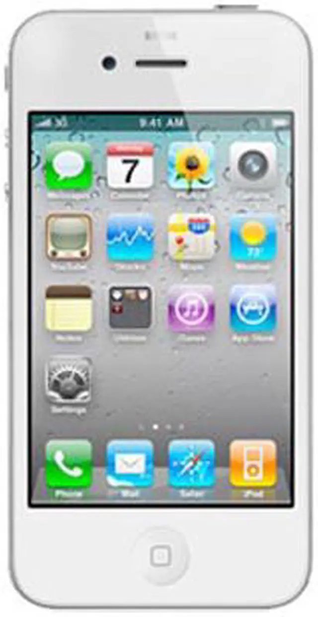 Main image of Apple iPhone 4 MC536LLA White 3G 16GB GSM Smart Phone with Retina Display / HD Video Recording For AT&T Only