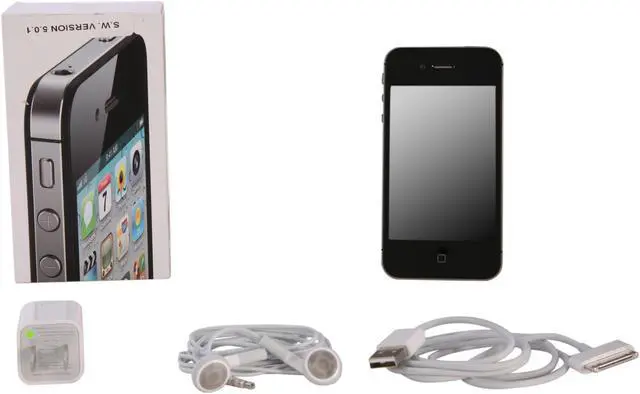 Alt view image 8 of 8 - Apple iPhone 4S 16GB MC918LL/A Cell Phone w/ 8 MP Camera / A5 Processor For AT&T (MC918LL/A) 3.5" Black
