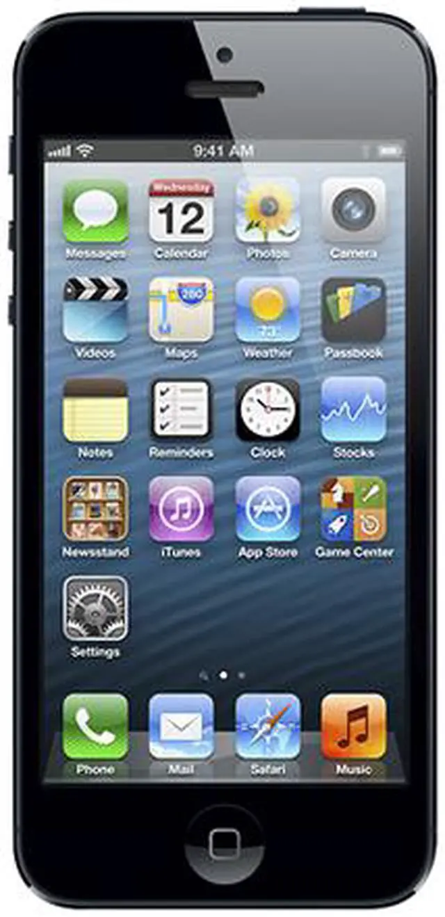 Alt view image 2 of 2 - Unlocked AT&T Apple iPhone 5 Black & Slate 4G LTE GSM Smart Phone with 4" Screen/ iOS 6 / 16GB Memory (MD634LL/A)