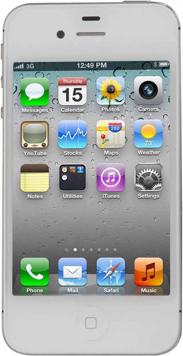 Main image of Apple iPhone 4S 8GB MF264E/A 3G Unlocked Cell Phone 3.5" White 512MB RAM