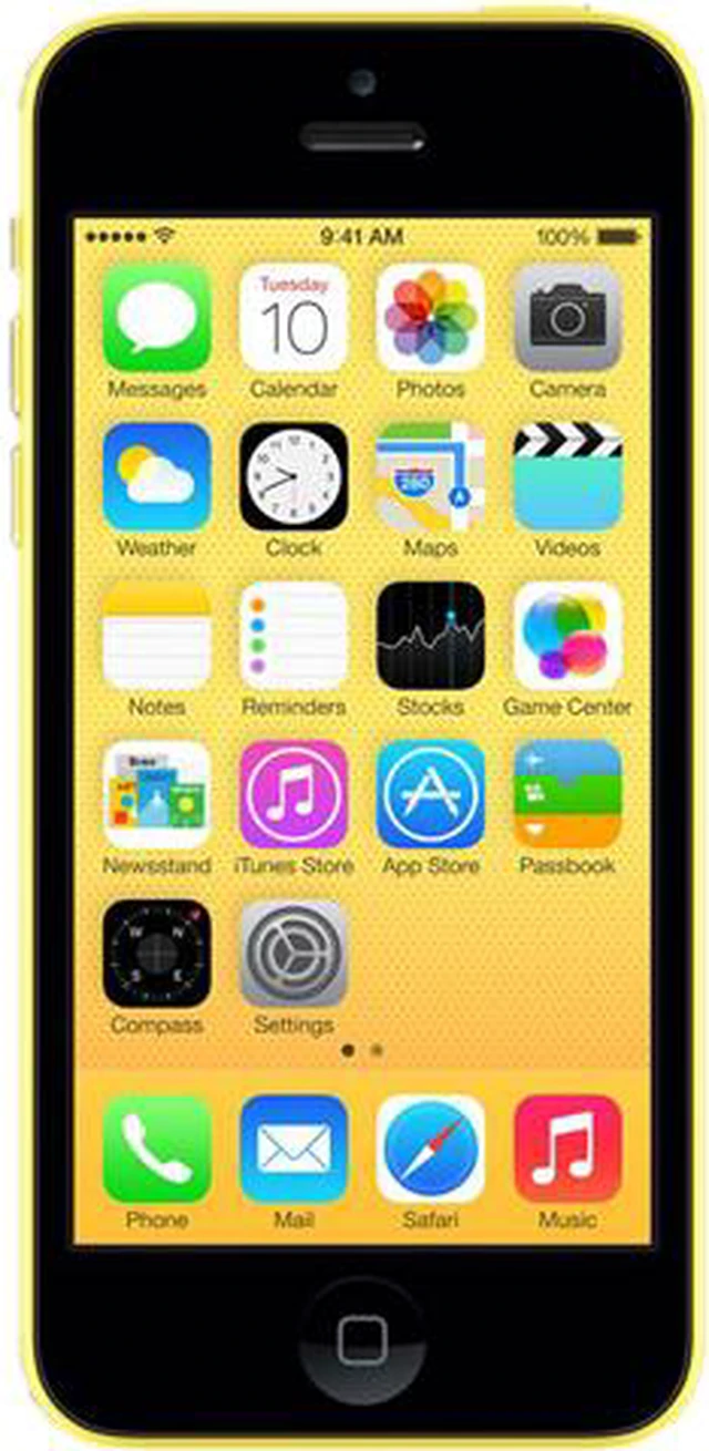 Main image of Apple iPhone 5C 3G/4G LTE 8GB Factory Unlocked Certified Refurbished Phone 4.0" Yellow 1GB RAM