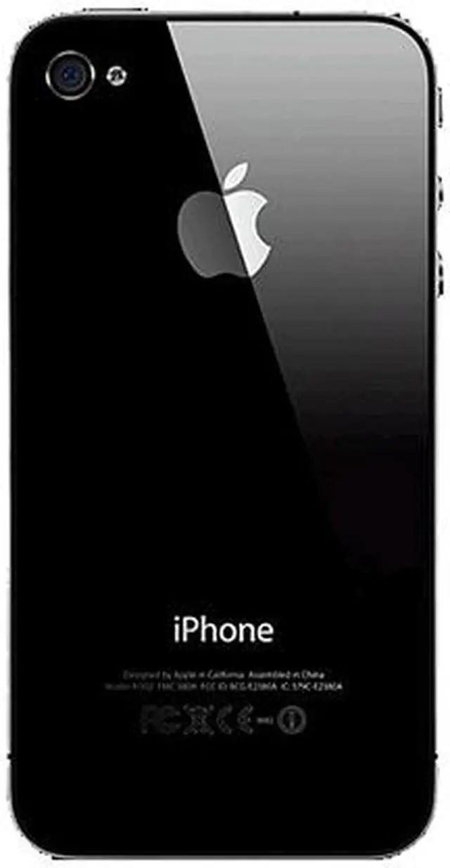 Alt view image 3 of 3 - Apple iPhone 4 MD439LL/A Black 8GB Verizon Locked Cell Phone