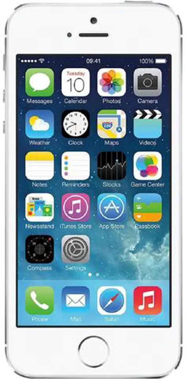 Main image of Apple iPhone 5s Silver LTE 16GB Verizon / GSM Phone CRC