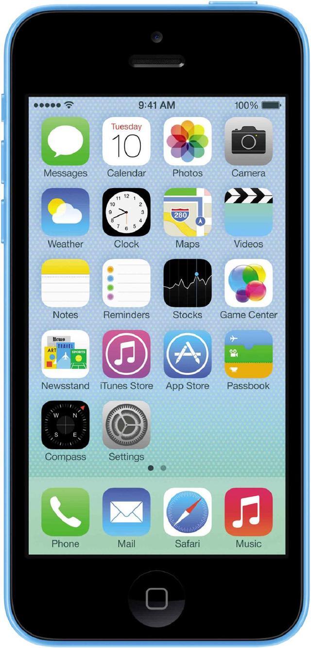 Main image of Apple iPhone 5C ME495LL/A 4G LTE Unlocked GSM Phone - B Grade Refurbished 4.0" Blue 1GB RAM