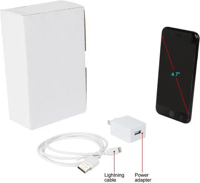 Alt view image 9 of 9 - Apple Apple iPhone 7 iPhone 7 4G LTE Unlocked Cell Phone 4.7" Jet Black 2GB RAM