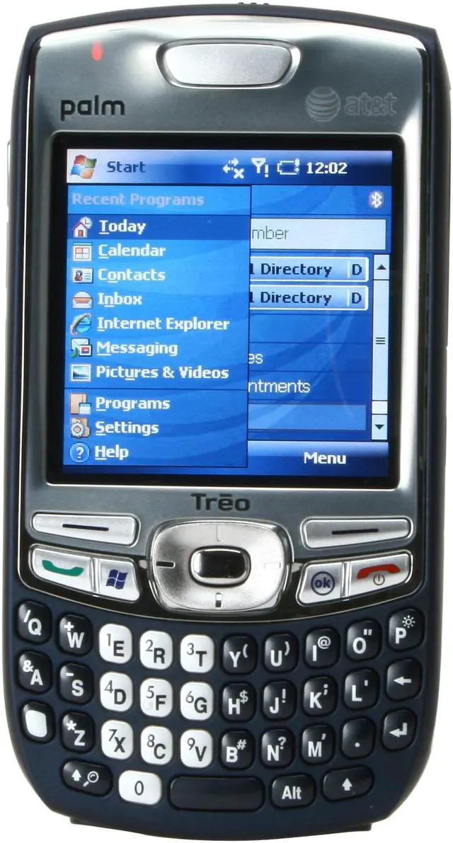 Alt view image 4 of 11 - Palm Treo 750 Unlocked GSM Smart Phone with Full QWERTY Keyboard 2.5" Blue - OEM