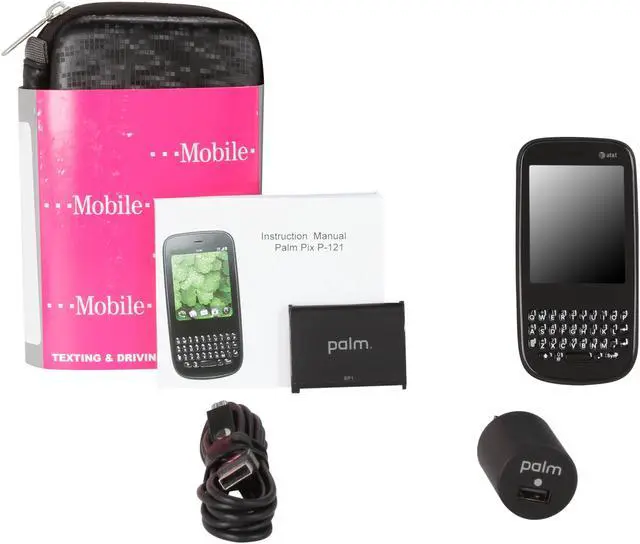 Alt view image 9 of 9 - Palm  Black 3G Unlocked GSM Smart Phone with Wi-Fi / GPS / Full QWERTY Keyboard (Pixi Plus)