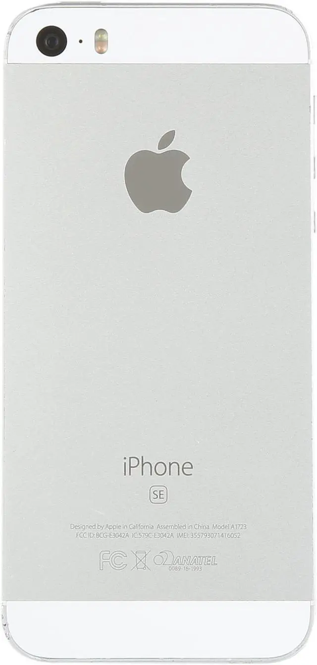 Alt view image 3 of 7 - Apple iPhone SE 4G LTE Unlocked Cell Phone 4.0" Silver 2GB RAM