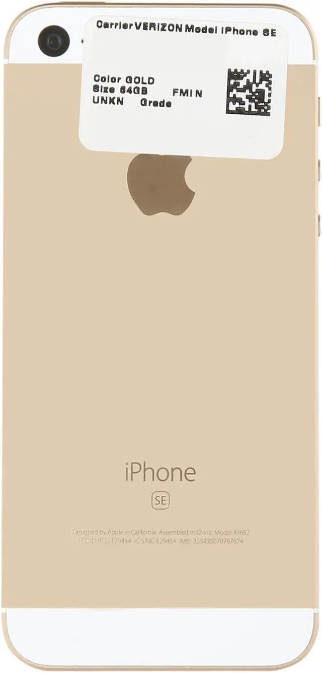Alt view image 3 of 7 - Apple iPhone SE 4G LTE Unlocked Cell Phone 4.0" Gold 2GB RAM