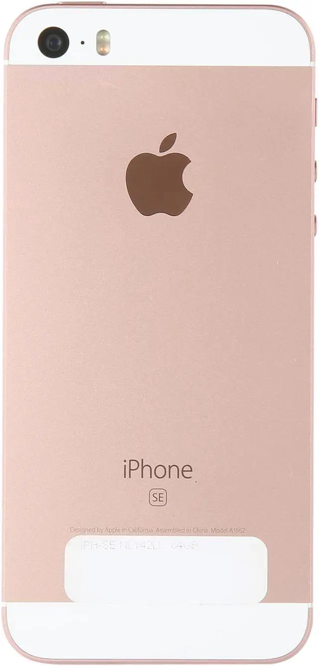 Alt view image 3 of 7 - Apple iPhone SE 4G LTE Unlocked Cell Phone 4.0" Rose Gold 2GB RAM