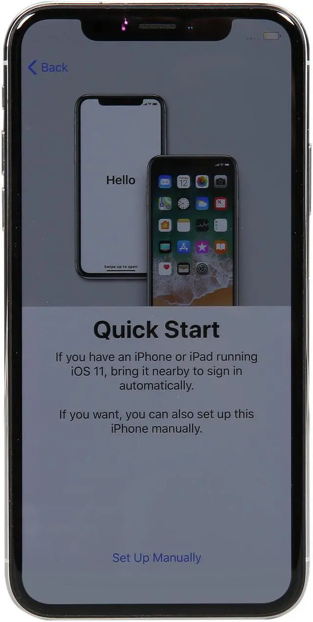 Alt view image 2 of 8 - Apple iPhone X iPhone X 4G LTE Unlocked Cell Phone 5.8" Silver 3GB RAM