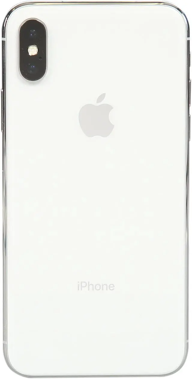 Alt view image 3 of 8 - Apple iPhone X iPhone X 4G LTE Unlocked Cell Phone 5.8" Silver 3GB RAM
