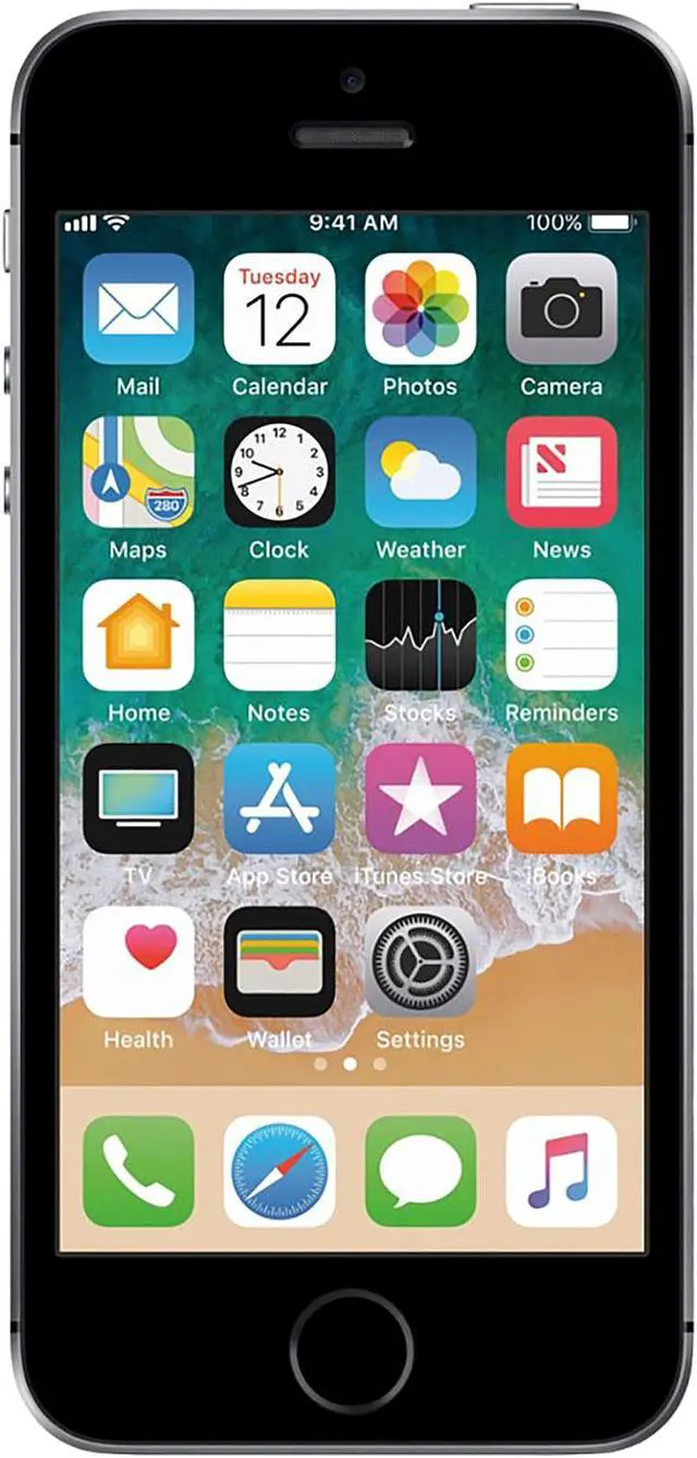 Main image of Apple iPhone SE 4G LTE Unlocked GSM Phone w/ 12 MP Camera 4.0" Space Gray 2GB RAM