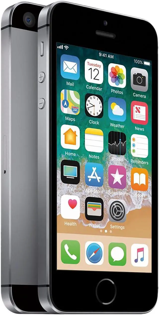 Alt view image 4 of 4 - Apple iPhone SE 4G LTE Unlocked GSM Phone w/ 12 MP Camera 4.0" Space Gray 2GB RAM