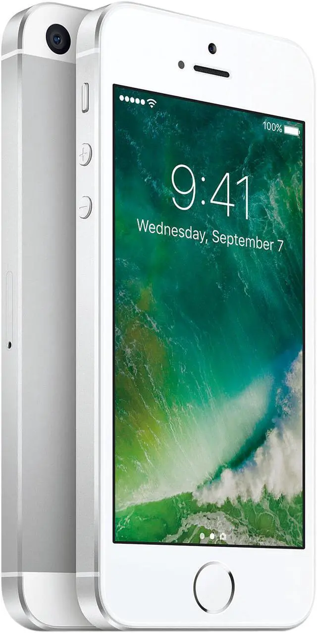 Alt view image 4 of 6 - Apple iPhone SE A1723 4G LTE Unlocked GSM Phone w/ 12 MP Camera 4.0" Silver 128GB 2GB RAM