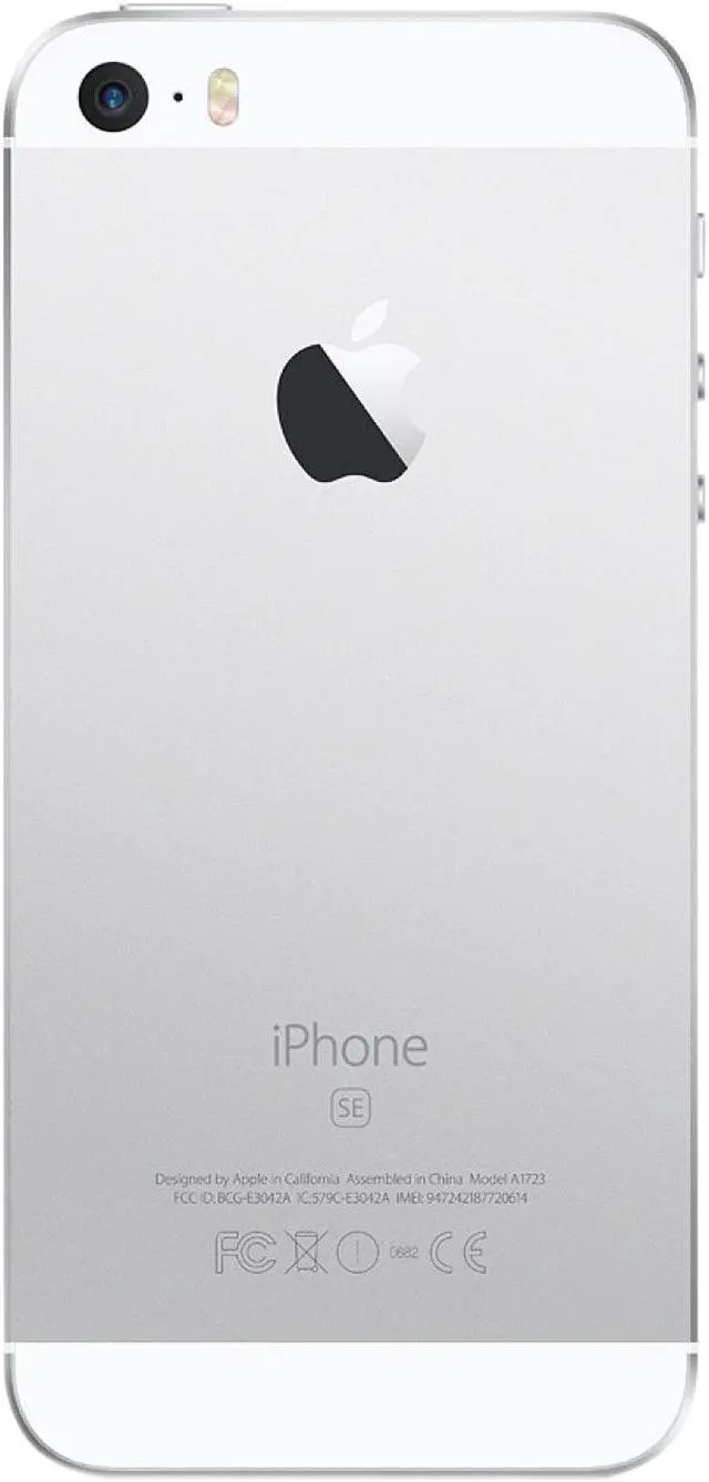 Alt view image 3 of 6 - Apple iPhone SE A1723 4G LTE Unlocked GSM Phone w/ 12 MP Camera 4.0" Silver 128GB 2GB RAM