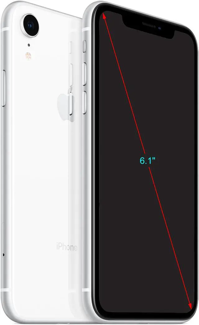 Alt view image 2 of 2 - Apple iPhone XR 4G LTE Unlocked GSM Phone w/ 12 MP Camera 6.1" White 3GB RAM