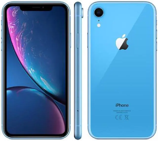 Alt view image 4 of 4 - Apple iPhone XR 4G LTE Fully Unlocked (Verizon + Sprint + GSM Unlocked) 6.1" Blue 3GB RAM