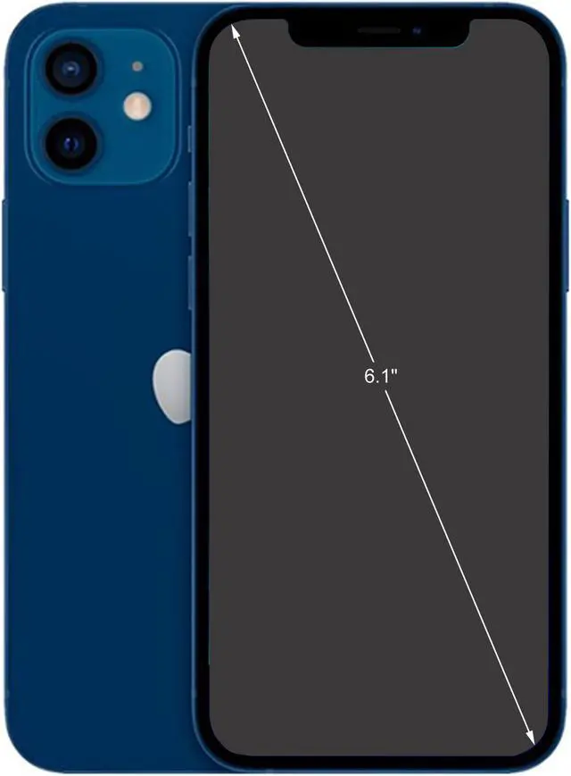 Alt view image 2 of 4 - Apple iPhone 12 64GB 6.1" Blue Unlocked (Grade A+)