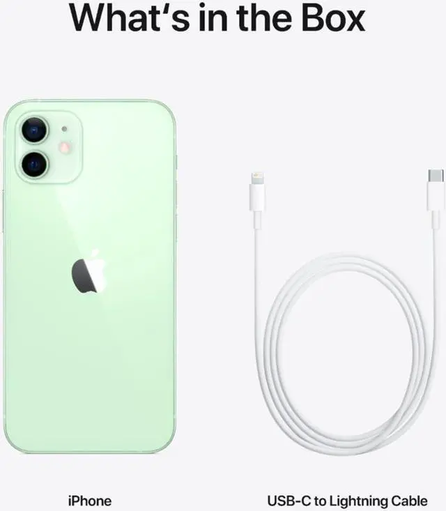 Alt view image 5 of 5 - Apple iPhone 12 128GB, Refurbished Unlocked Cell Phone, Green - Very Good Condition (Grade B)