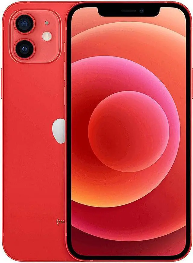 Main image of Apple iPhone 12 Mini 128GB, Refurbished Unlocked Cell Phone, Red - Very Good Condition (Grade B)