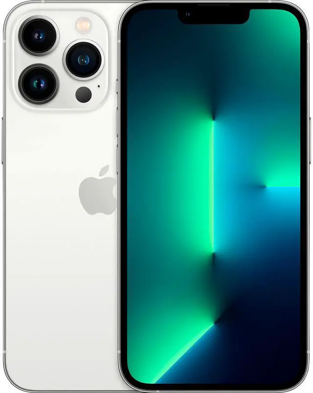 Main image of Apple iPhone 13 Pro Max 256GB, Refurbished Unlocked Cell Phone, Silver - Very Good Condition (Grade B)