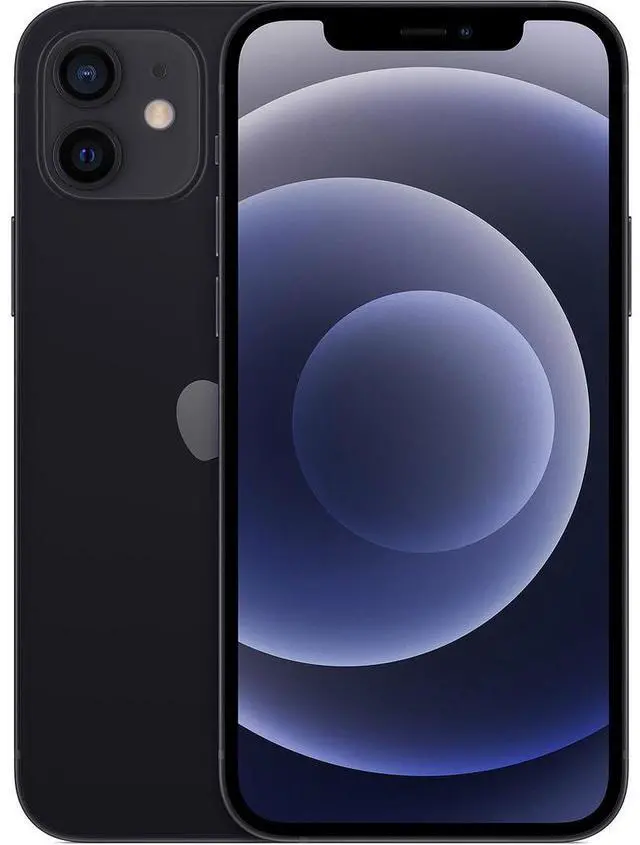 Alt view image 3 of 3 - Apple iPhone 12 64GB Fully Unlocked Black - Grade B