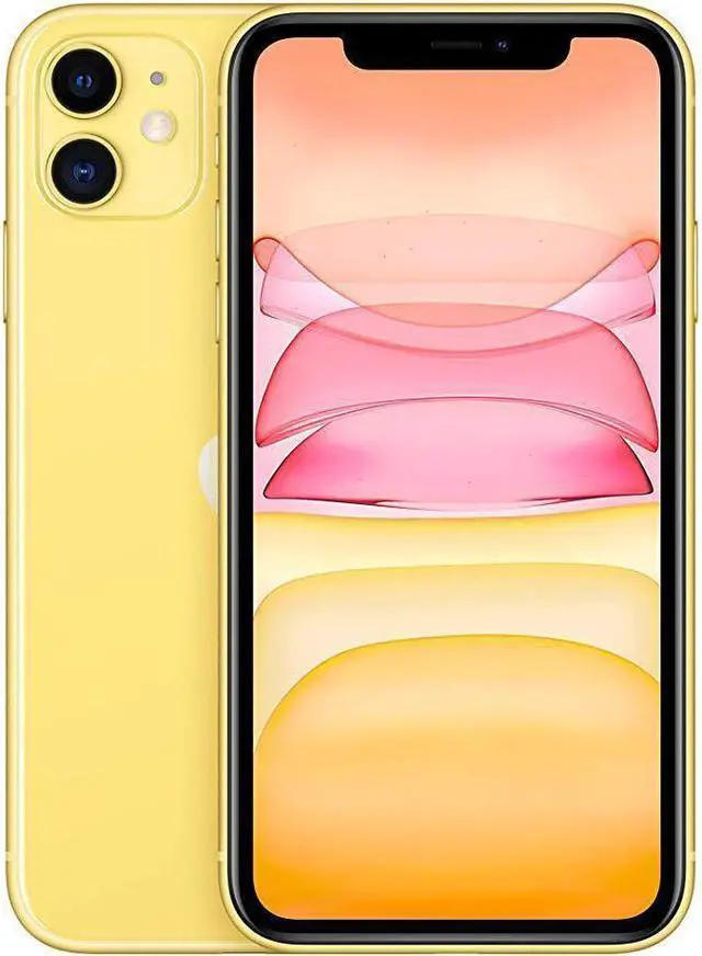 Main image of Apple iPhone 11 64GB, Refurbished Unlocked Cell Phone, Yellow - Very Good Condition (Grade B)