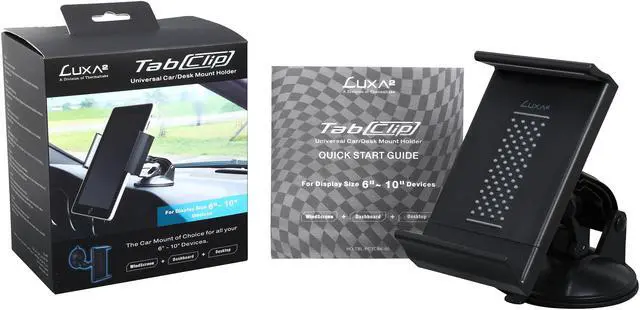 Alt view image 7 of 7 - LUXA2 Tab Clip Universal Car / Desk Mount Holder HO-TBL-PCTCBK-00