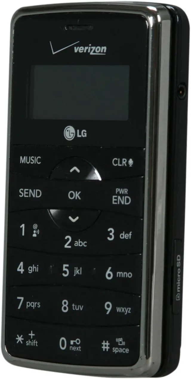 Alt view image 3 of 8 - LG enV2 VX9100 Black 3G Verizon Pre-paid Cell Phone