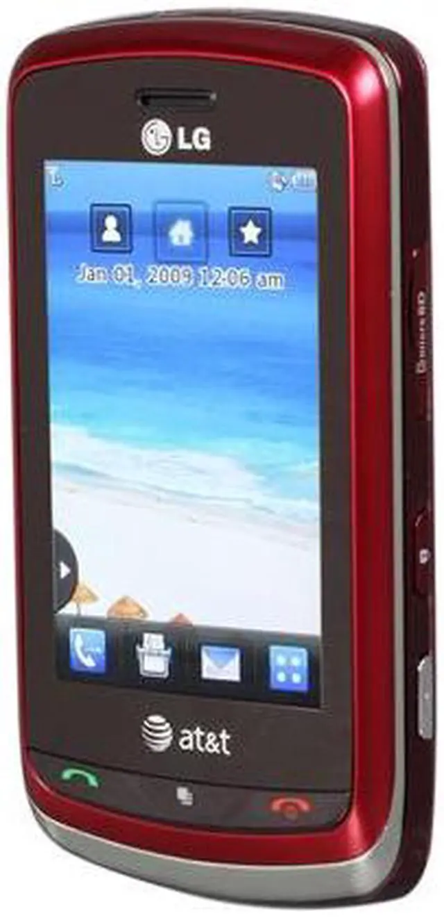 Alt view image 2 of 8 - LG Xenon Red 3G Unlocked GSM Phone w/ Full QWERTY Keyboard / 2 MP Camera / A-GPS (GR500)
