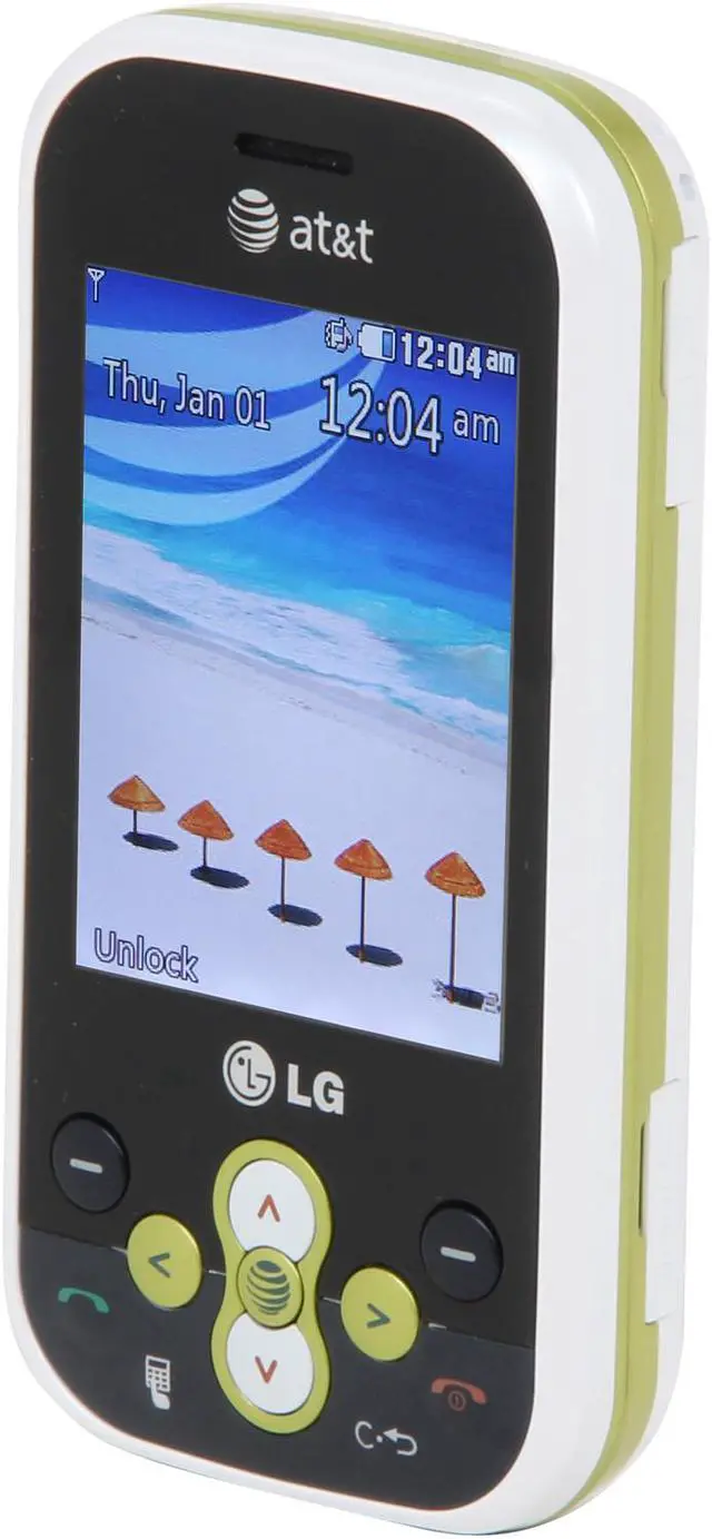 Alt view image 2 of 8 - LG Neon Gt365 Unlocked GSM Slider Phone with Full QWERTY Keyboard 2.4" White / Green