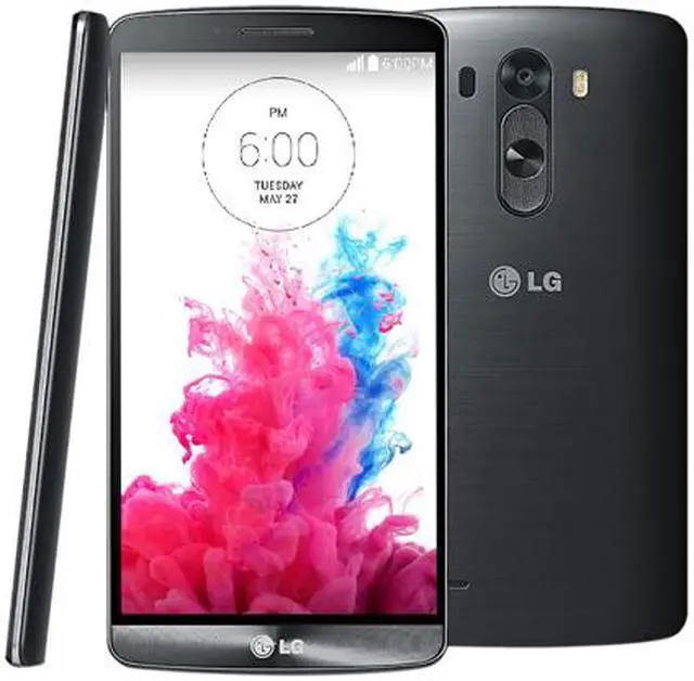 Alt view image 3 of 3 - LG G3 D850 4G LTE AT&T Unlocked GSM Quad-HD Cell Phone Refurbished 5.5" Metallic Black 3GB RAM