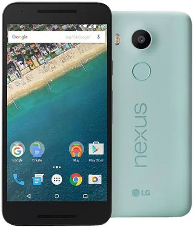 Main image of LG Nexus 5X Unlocked Smart Phone, 5.2" Ice Color, 16GB Storage 2GB RAM, US Warranty