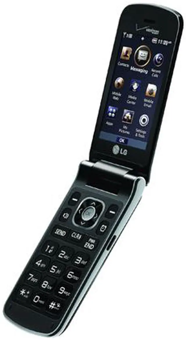 Alt view image 5 of 7 - LG Exalt VN360 Verizon Unlocked GSM Flip Phone w/ LED Matrix Outer Display