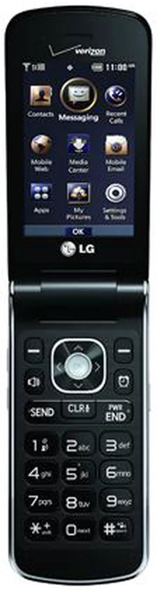 Alt view image 6 of 7 - LG Exalt VN360 Verizon Unlocked GSM Flip Phone w/ LED Matrix Outer Display