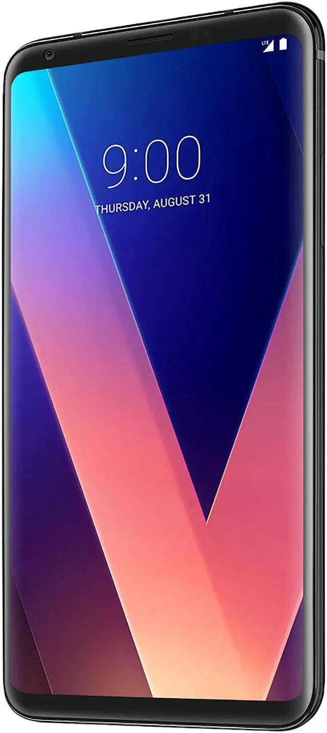 Alt view image 2 of 7 - LG V30+ LS998 128GB Unlocked GSM 4G LTE Android Phone w/ Dual 16MP|13MP Rear Camera - Aurora Black