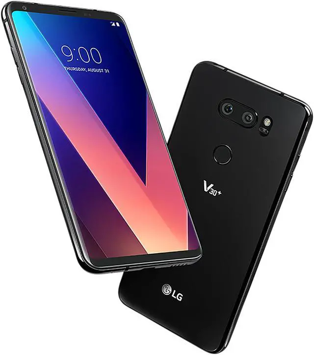 Alt view image 6 of 7 - LG V30+ LS998 128GB Unlocked GSM 4G LTE Android Phone w/ Dual 16MP|13MP Rear Camera - Aurora Black
