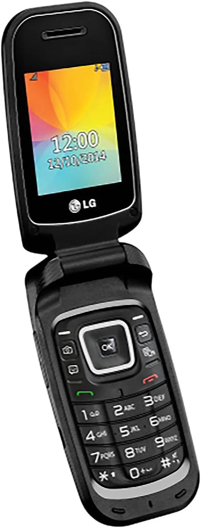 Alt view image 2 of 10 - LG F4NR A448 3G Unlocked GSM Flip Phone - (Used) 2.2" Black 128MB RAM