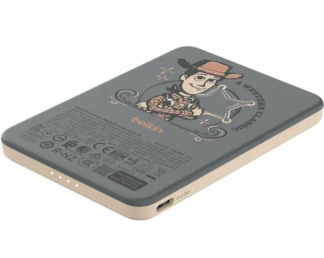 Alt view image 2 of 5 - Belkin BoostCharge Slim Magnetic Power Bank 5K, Toy Story 5 - BPD010bkCH-PX