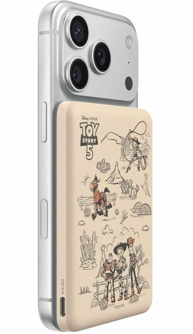 Alt view image 5 of 5 - Belkin BoostCharge Slim Magnetic Power Bank 5K, Toy Story 5 - BPD010bkCH-PX