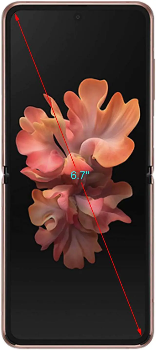 Alt view image 4 of 10 - Samsung Galaxy Z Flip 5G SM-F707WZNAXAC 5G Unlocked Cell Phone 6.7" Mystic Bronze 256GB 8GB RAM