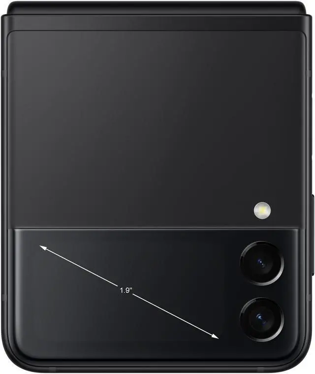 Alt view image 9 of 10 - Samsung Galaxy Z Flip 3 5G 128GB US Unlocked Phantom Black