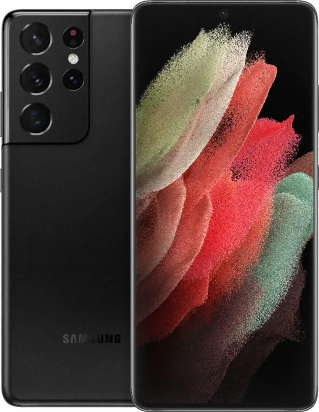 Alt view image 3 of 5 - Samsung Galaxy S21 Ultra 5G G998U 128GB GSM/CDMA Unlocked Android Smartphone (USA Version) - Phantom Black