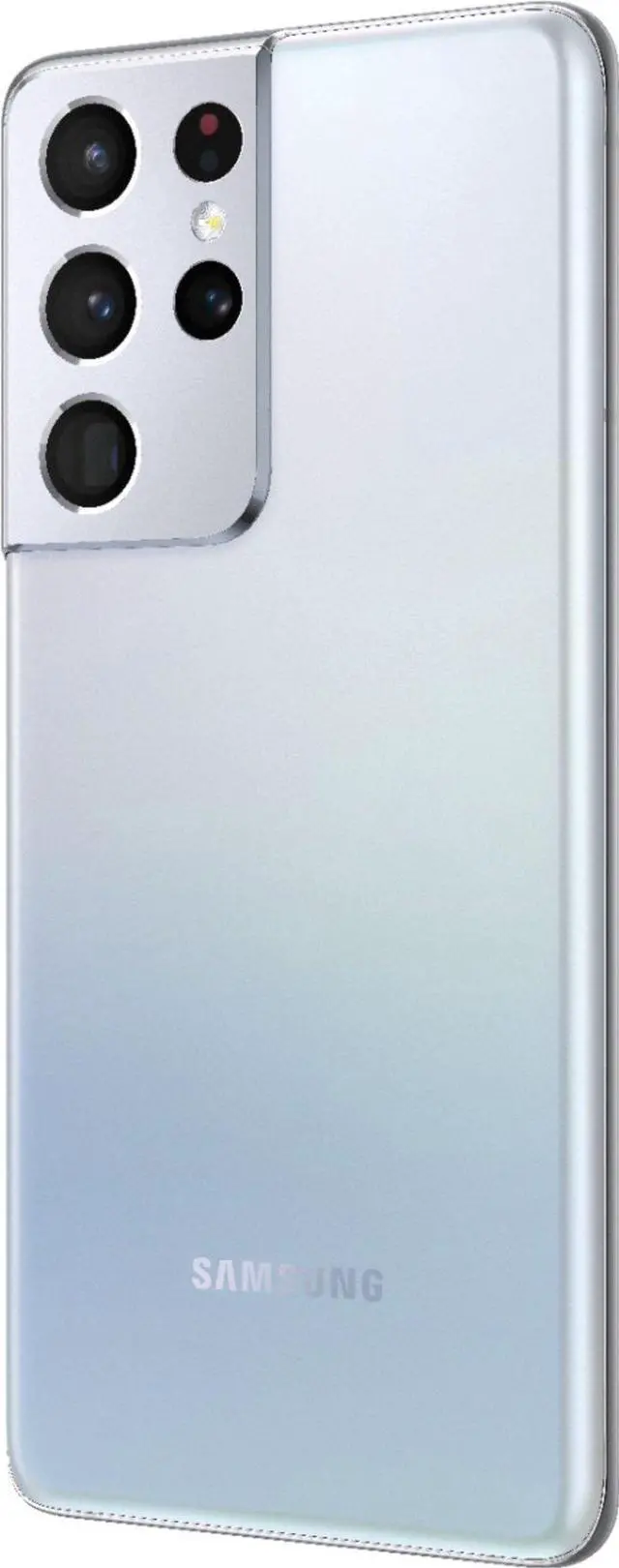 Alt view image 3 of 5 - Samsung Galaxy S21 Ultra 5G G998U 128GB GSM/CDMA Unlocked Android Smartphone (USA Version) - Phantom Silver