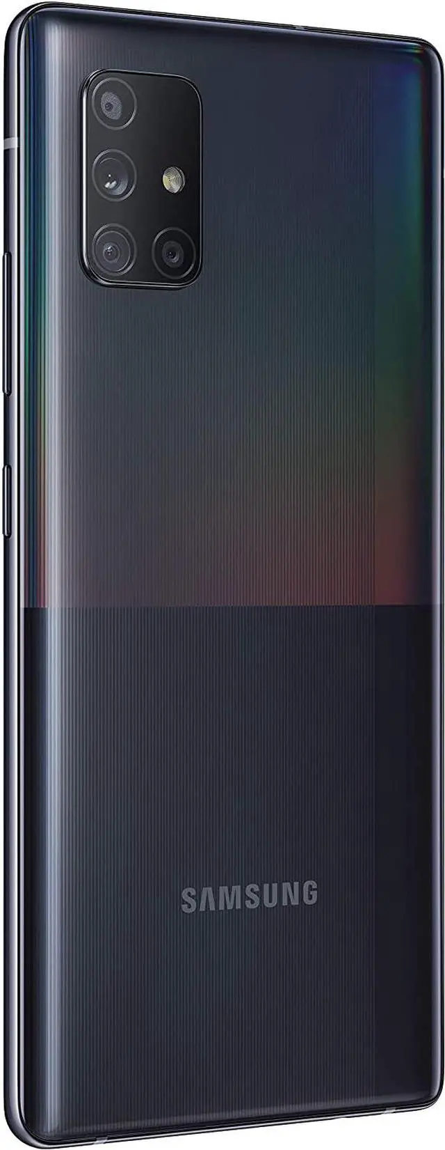 Alt view image 4 of 6 - Samsung Galaxy A71 5G A716U 128GB GSM / CDMA Unlocked Android Smartphone (USA Version) - Prism Cube Black
