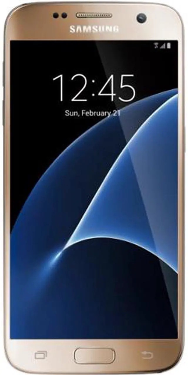 Main image of Samsung Galaxy S7 Unlocked Smart Phone, 5.1" AMOLED Display, Gold Color, 32GB Storage 4GB RAM International version - No Warranty