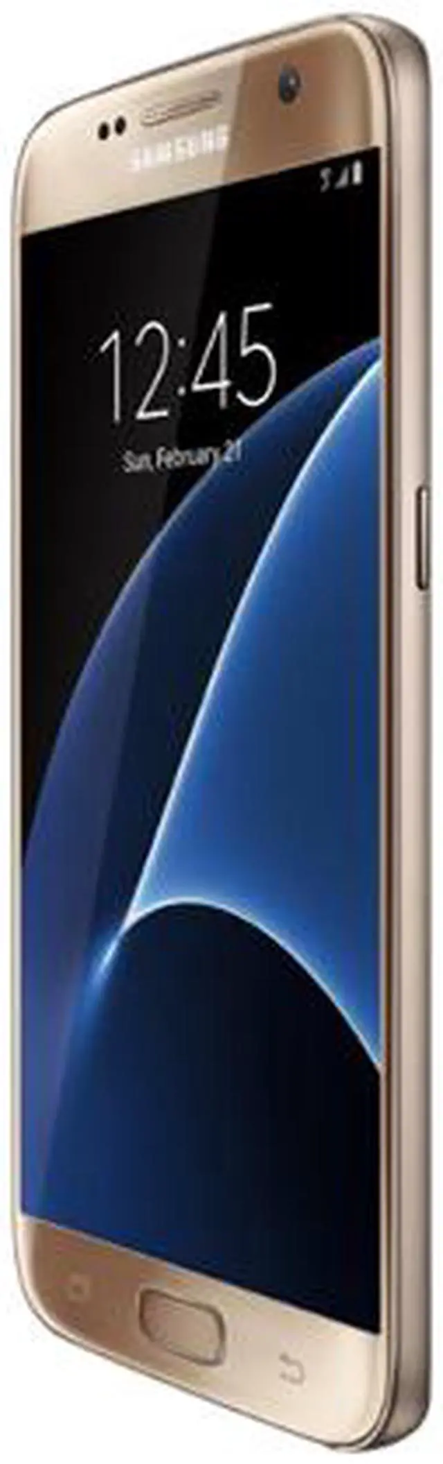 Alt view image 2 of 8 - Samsung Galaxy S7 Unlocked Smart Phone, 5.1" AMOLED Display, Gold Color, 32GB Storage 4GB RAM International version - No Warranty